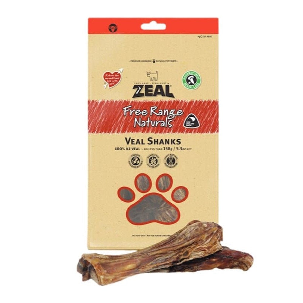 Zeal Free Range Naturals Veal Shanks Dog Treats 150g