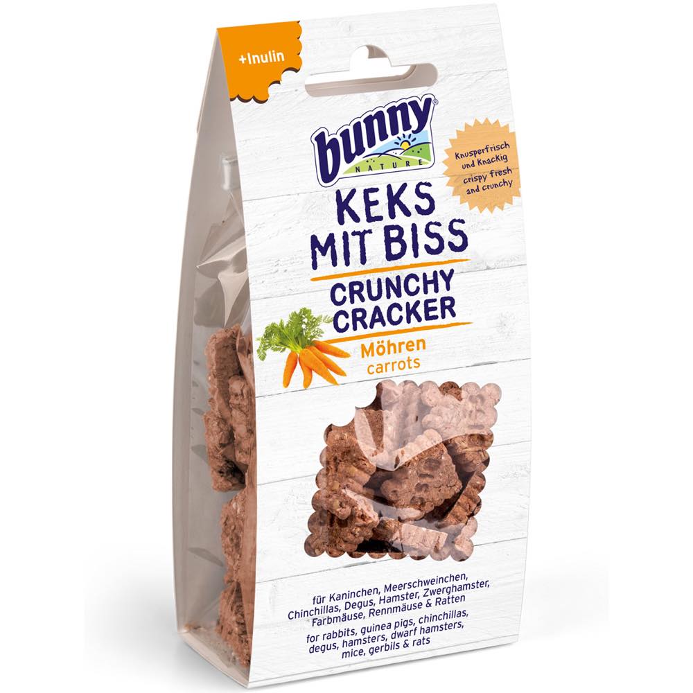 Bunny Nature Crunchy Cracker Carrot Treats 50g