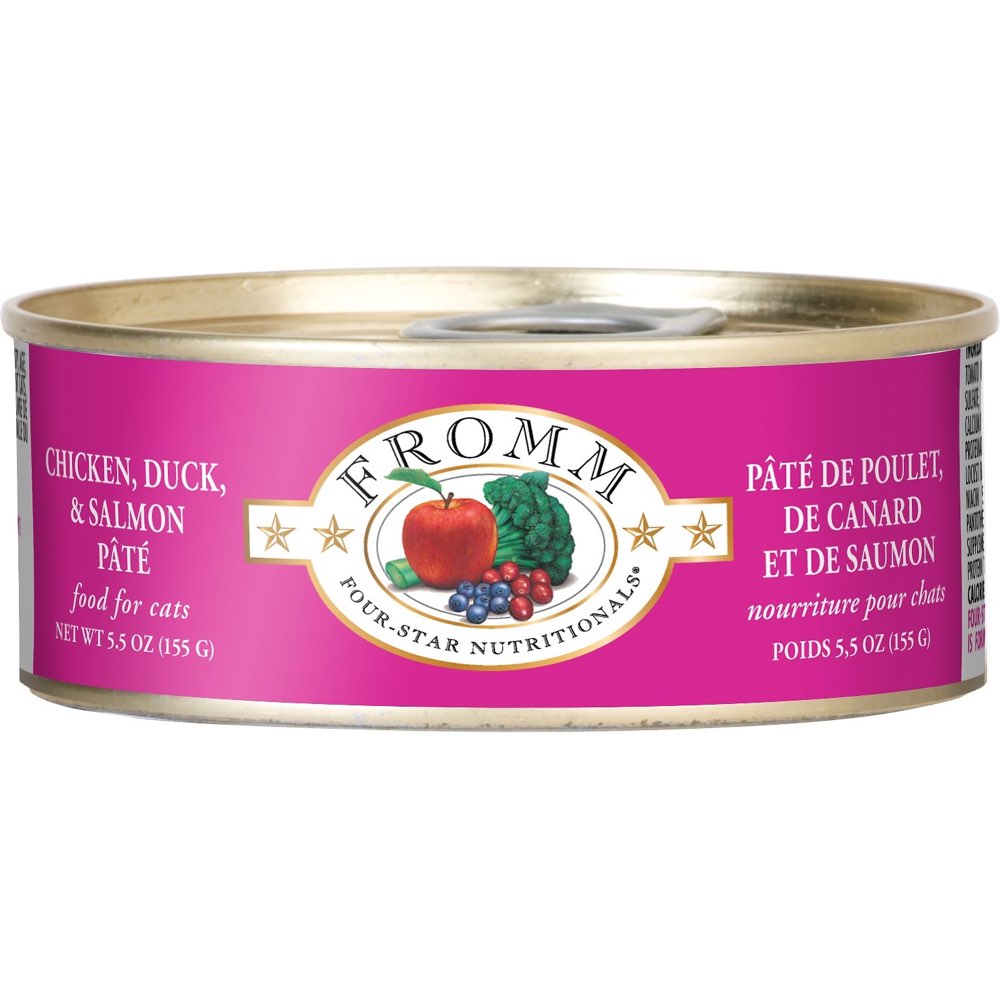 "Fromm Chicken, Duck & Salmon Pate Canned Cat Food 155g"