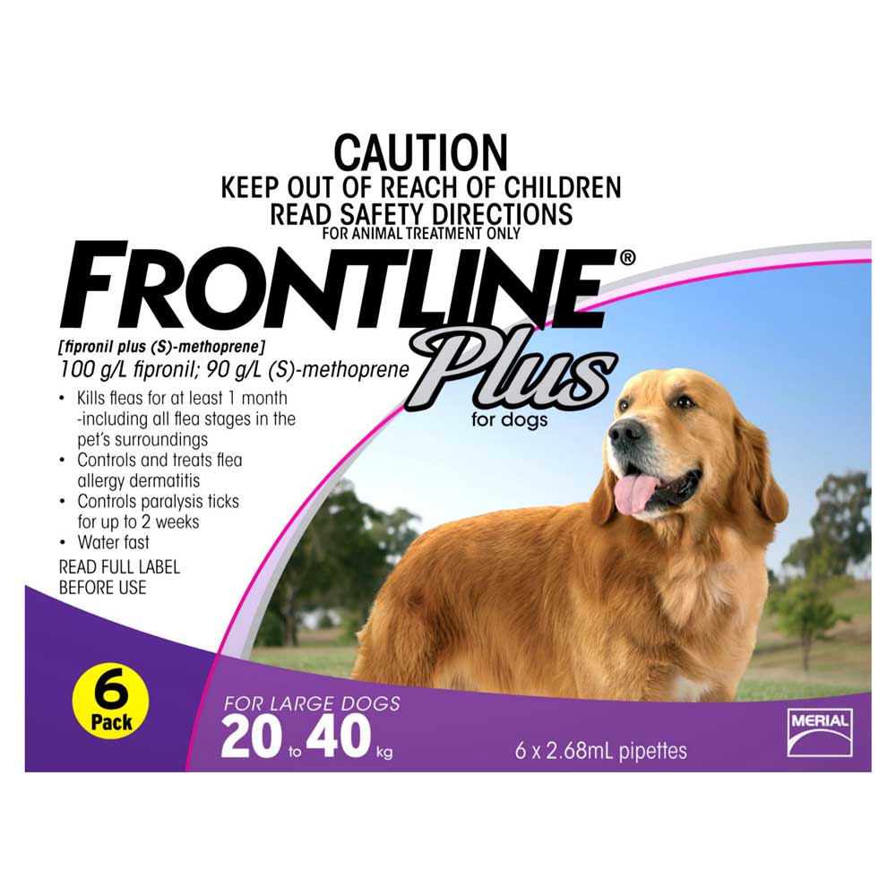 OSCAS Donation: Frontline Plus For Large Dogs 20 - 40kg 6 pack
