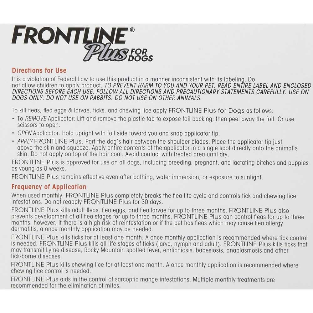 OSCAS Donation: Frontline Plus For Large Dogs 20 - 40kg 6 pack