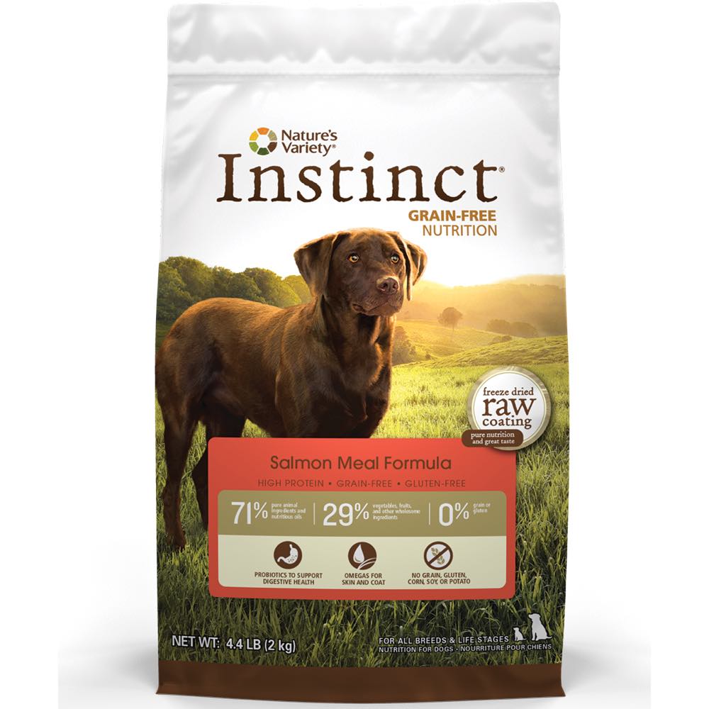 Nature's Variety Instinct Salmon Meal Grain Free Dry Dog Food 4.4lb