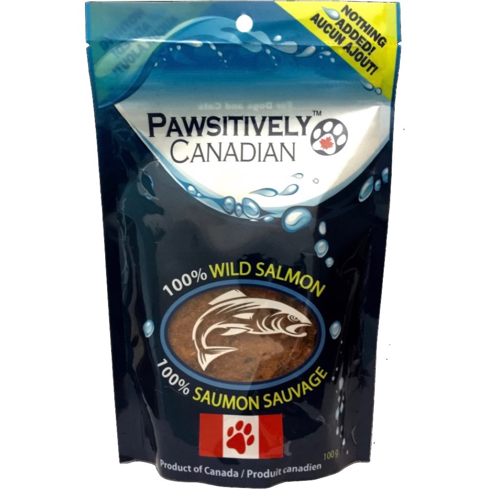 Pawsitively Canadian Wild Salmon Dog & Cat Treats 100g