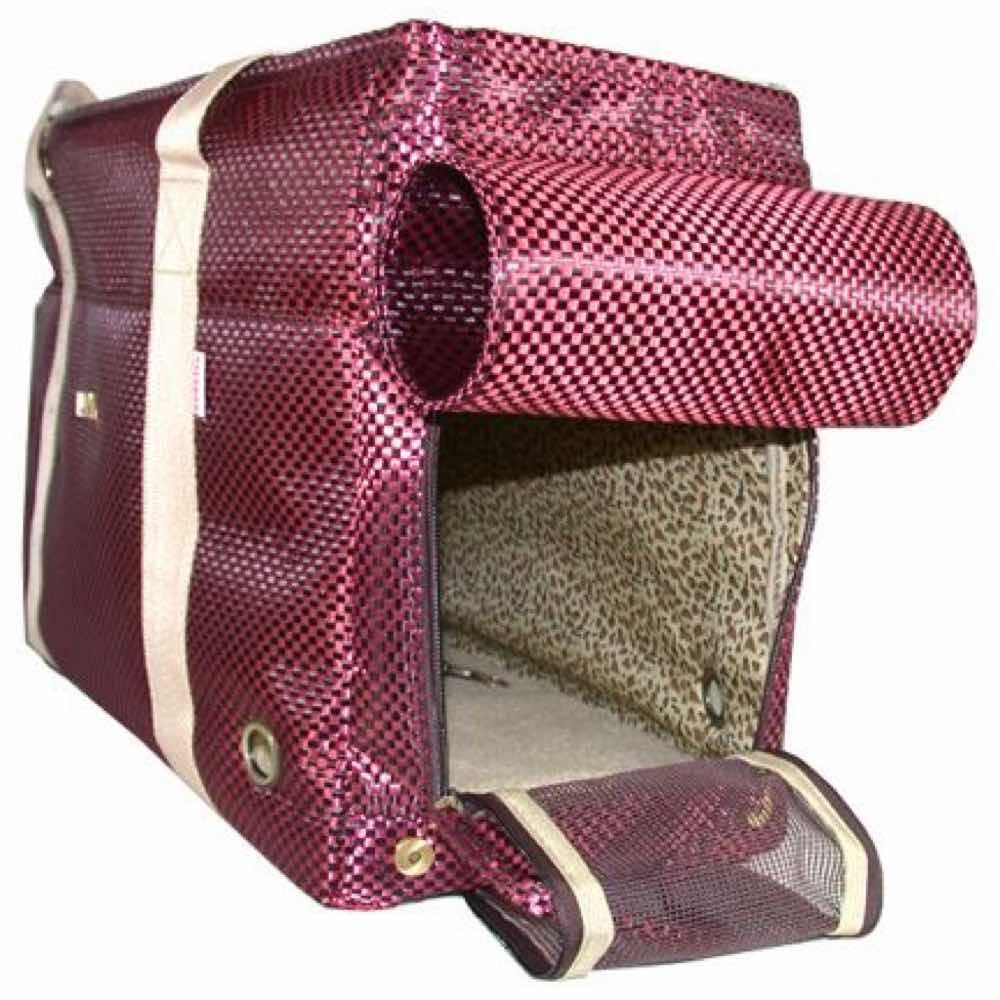 Petcare Pet Carry Bag Pink Checkered