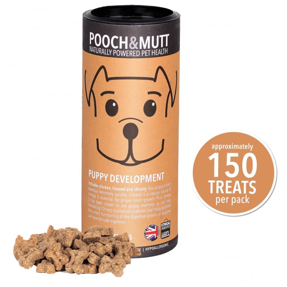 Pooch & Mutt Puppy Development Omega 3 Dog Treats 125g