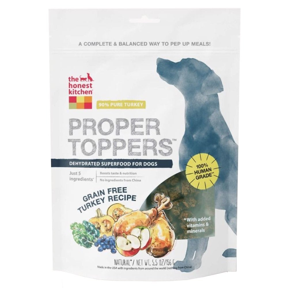 The Honest Kitchen Grain Free Turkey Proper Toppers 5.5oz