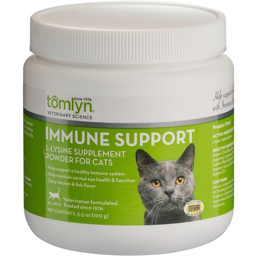 Tomlyn Immune Support L-Lysine Supplement Powder for Cats 3.5oz