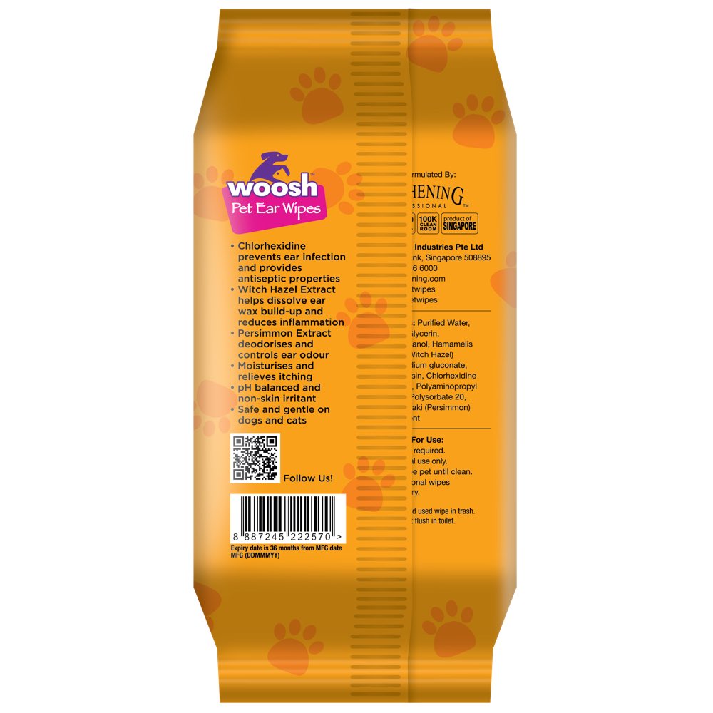 Woosh Pet Ear Wipes 30pcs