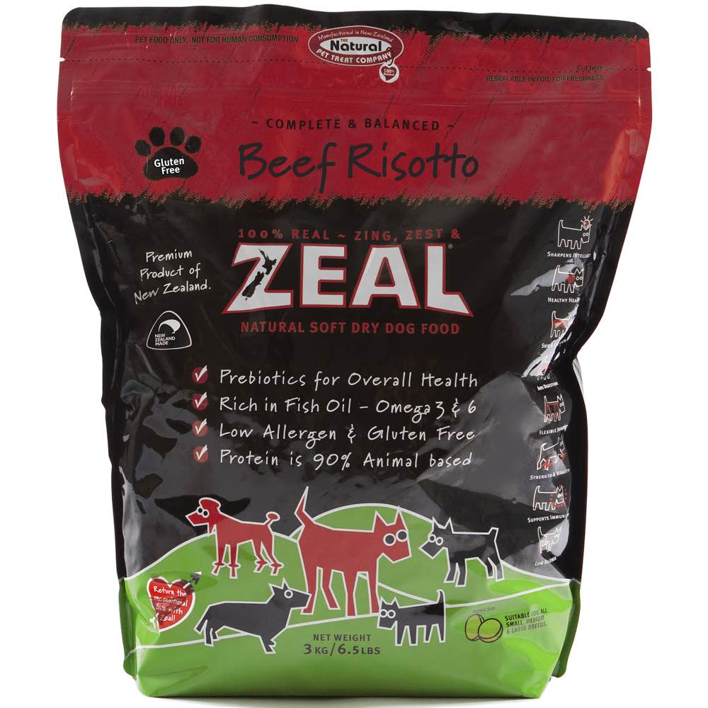 Zeal Beef Risotto Soft Dry Dog Food 3kg