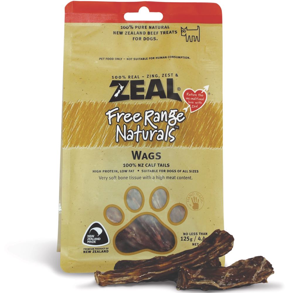 Zeal Free Range Naturals Wags Dog Treats 125g